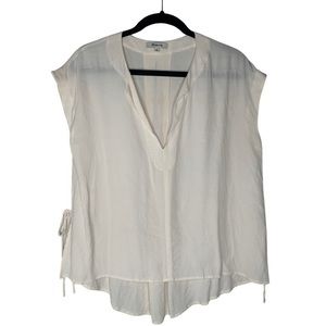 Madewell cream colored viscose top